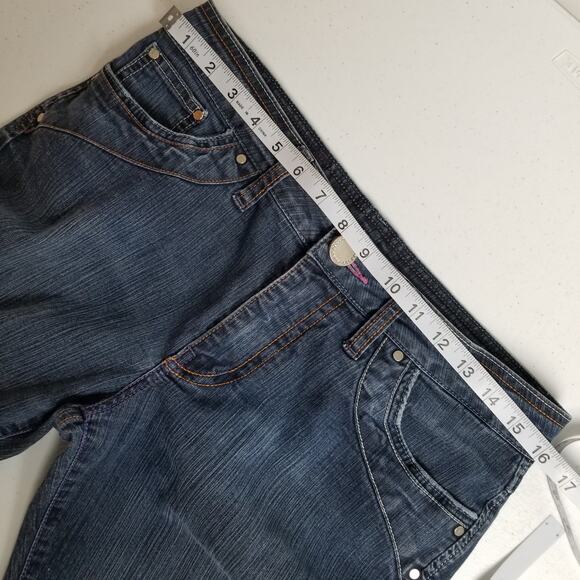 Beija Flor Blue Jeans Excellent Quality Straight Leg Very Nice! Size 8 - Picture 4 of 6